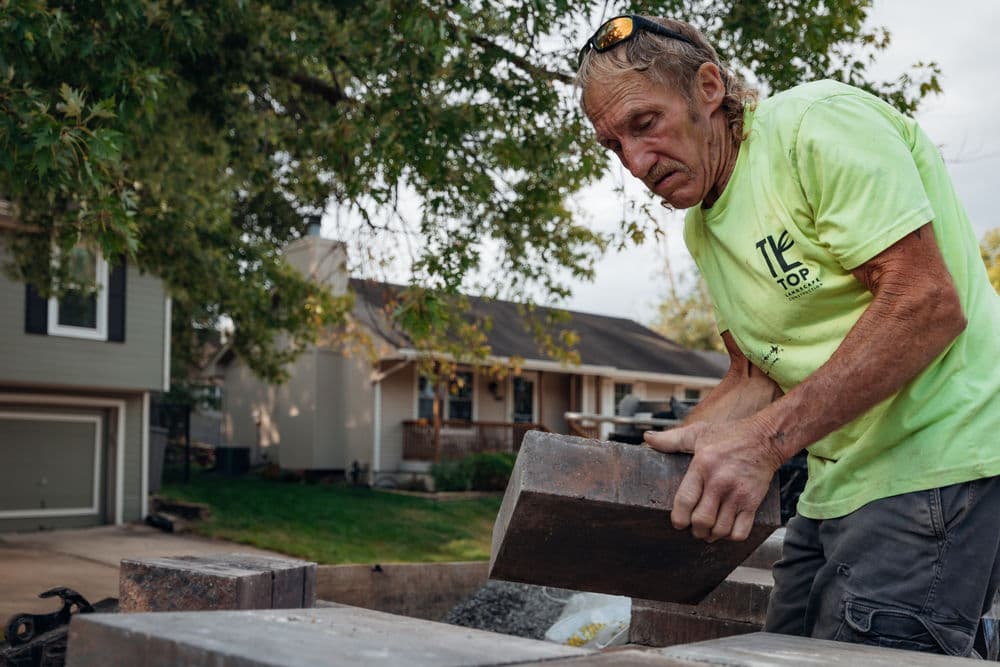 Gallery photos for Backyard Transformation with Tiered Retaining Walls: Image #2