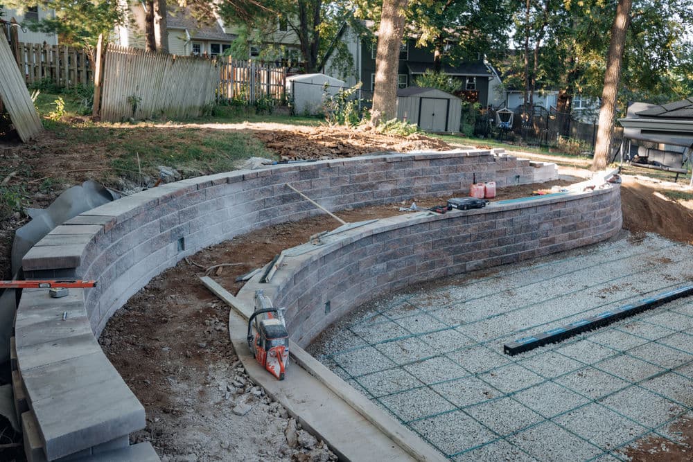 Gallery photos for Backyard Transformation with Tiered Retaining Walls: Image #8