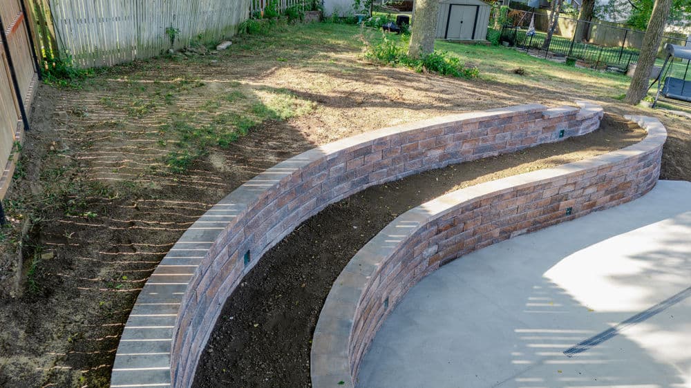 Gallery photos for Backyard Transformation with Tiered Retaining Walls: Image #12