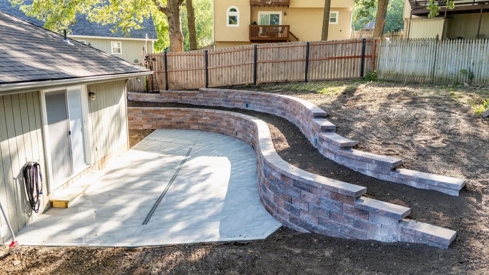 Gallery photos for Backyard Transformation with Tiered Retaining Walls: Image #11