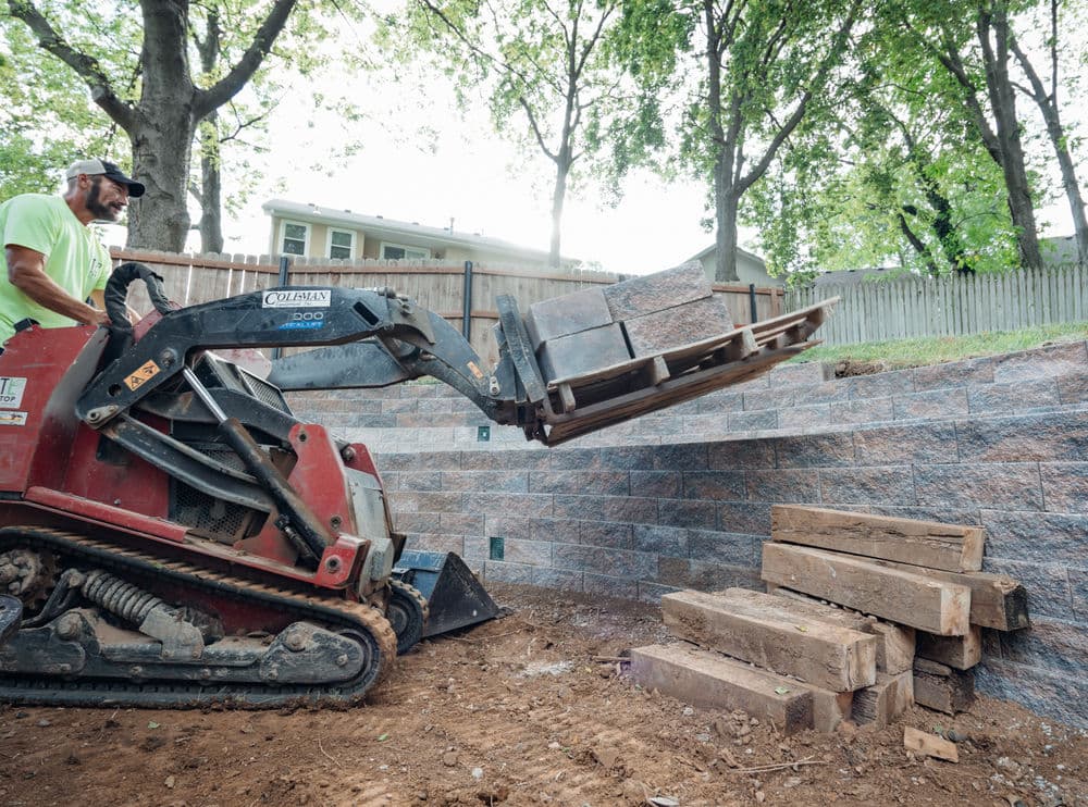 Gallery photos for Backyard Transformation with Tiered Retaining Walls: Image #20